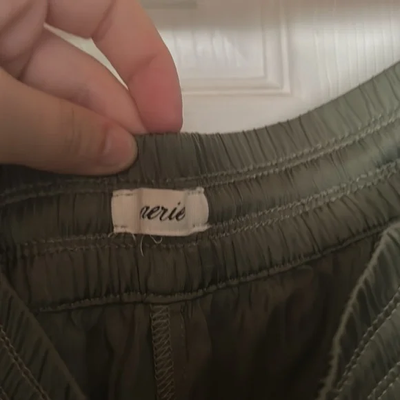 Aerie Olive Green Track Pants - Picture 2 of 3